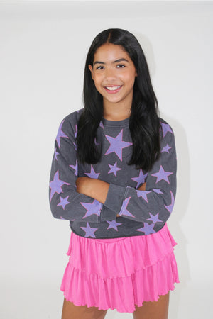 All Over Stars Sweatshirt - Doodlebug's & Grow Children's Boutique