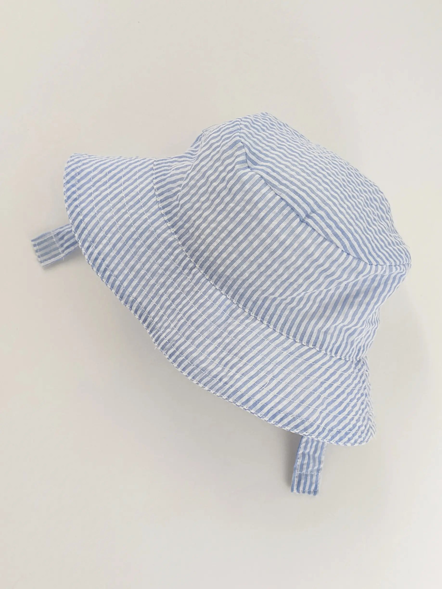 Blue Seersucker Bucket Hat