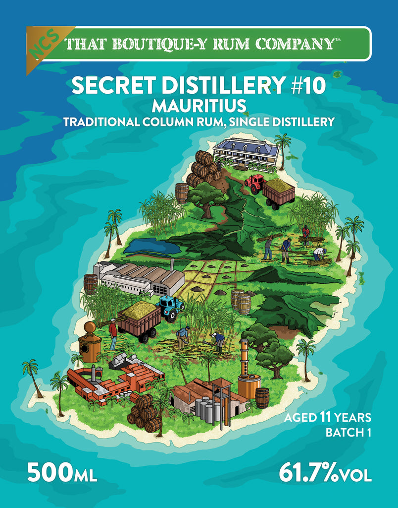 Secret Distillery #10 (Mauritius), Batch 1 - 11 Years Old / 61.7% ABV