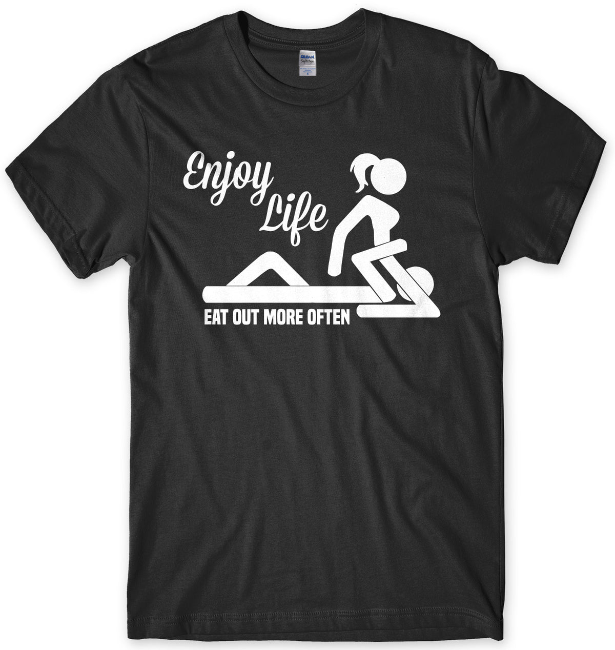 Enjoy Life Eat Out More Often Mens Funny Unisex T Shirt Streetside Surgeons