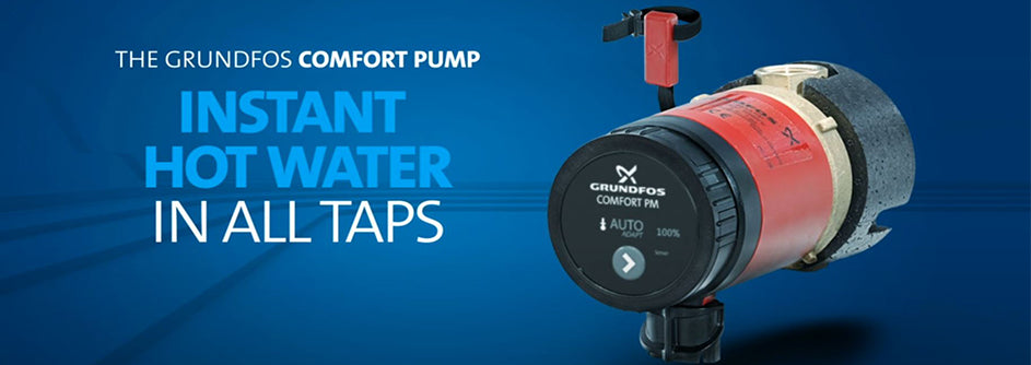 Grundfos Comfort PM Hot Water Pump in Homes – Land and Water