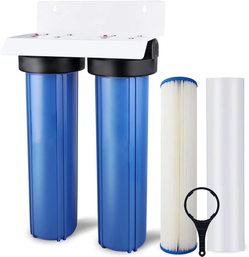 20 x 4.5 Big Blue Whole House Water Filter Housing Filtration System  Cartridge