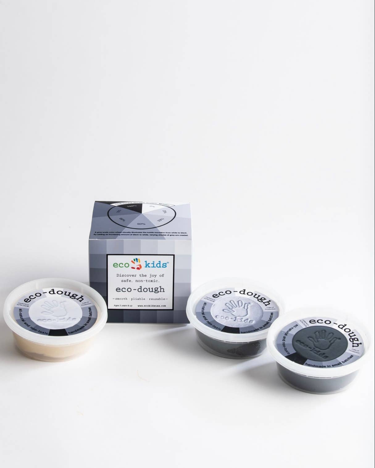 eco-dough gray scale 3 pack