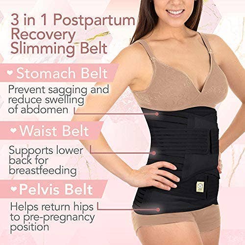 Keababies - 3-In-1 Revive Postpartum Belt - Classic Ivory - XL