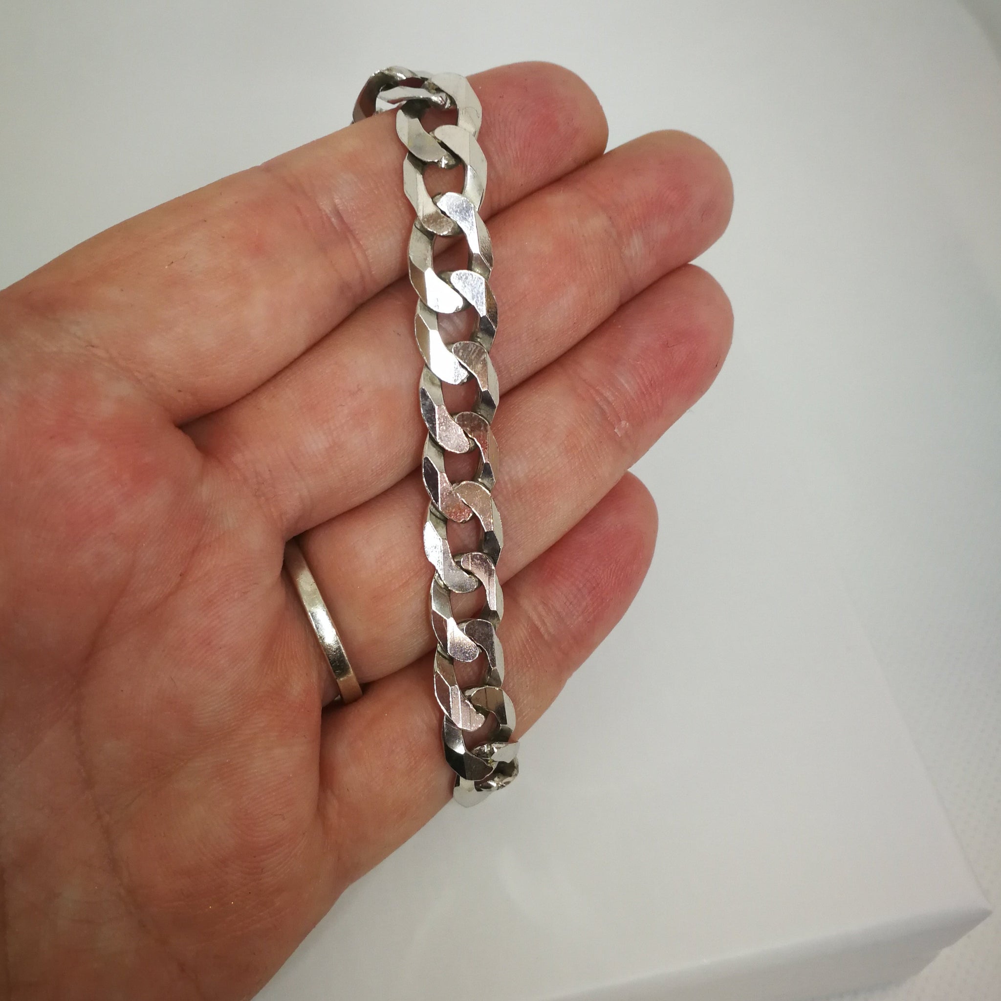 Curb Sterling Silver 10 mm Chain