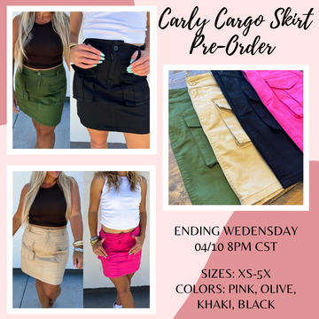 Carly Cargo Skirt Pre-Order