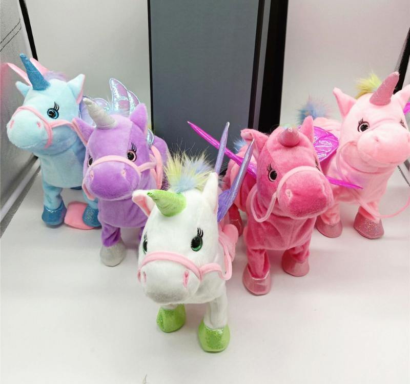 walking singing unicorn toy