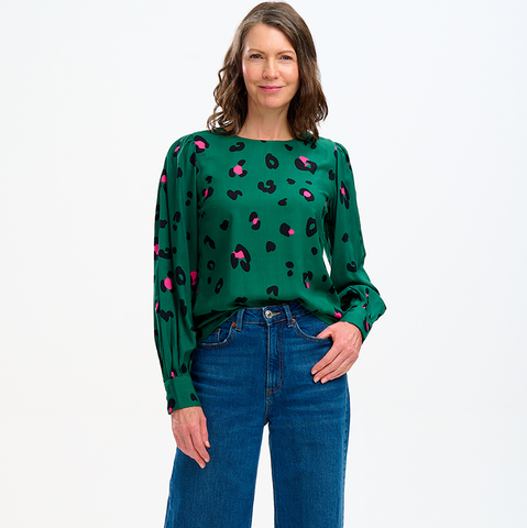 Autumn blouse Sugarhill leopard print