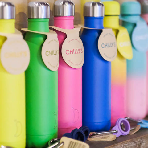 sustainable gifts Chilly's reusable water bottles