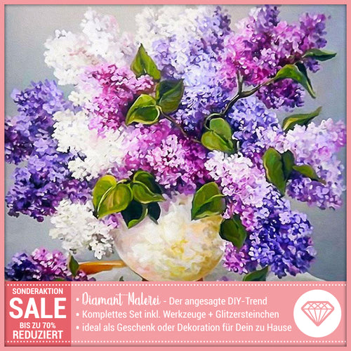 Malen Nach Zahlen Pinke Blumen In Vase Paintingqueen