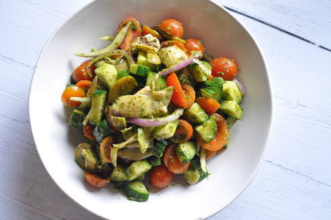 Mediterranean Pesto Salad – Pat Cooks