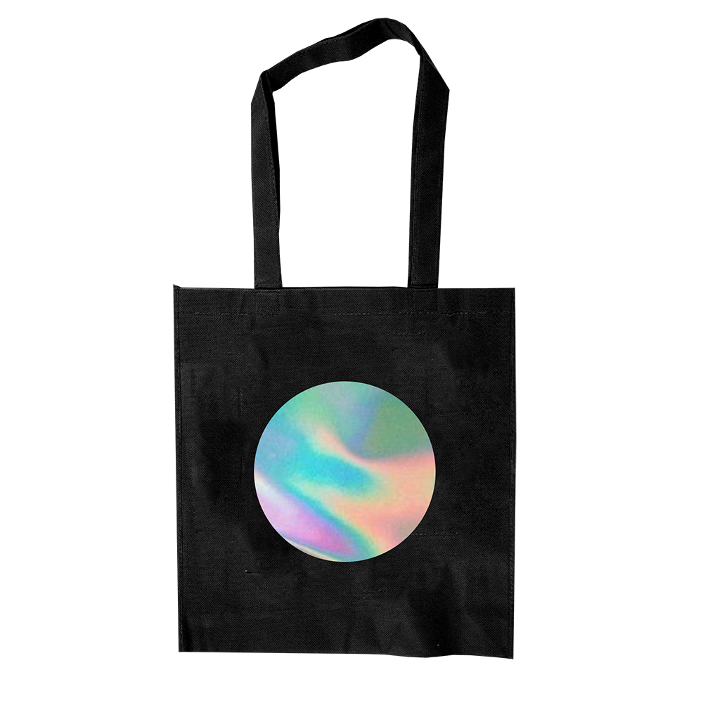 iridescent tote bag