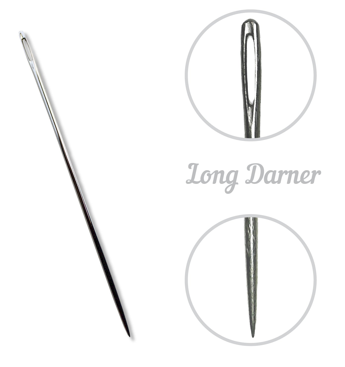 Hand Sewing Needles: Darner: Size 1-5 - Hemline - Groves and Banks