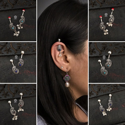 Ruby Pearl Garnet Chandelier Earrings – Yifat Bareket Jewelry Designs