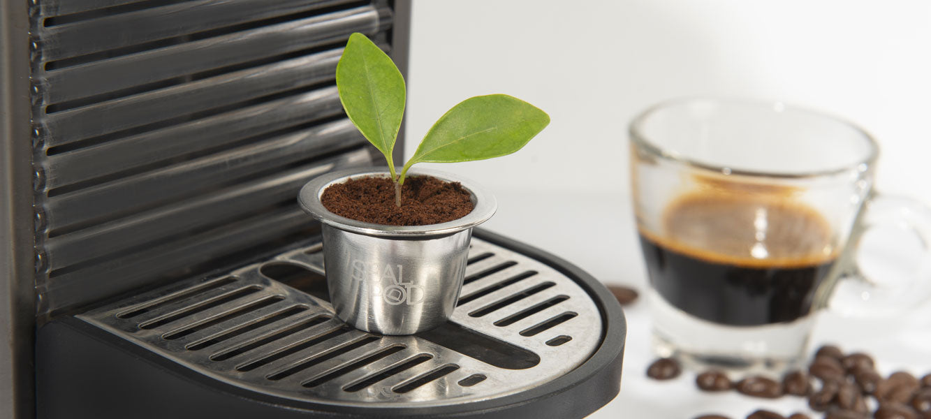 An environmentally friendly alternative to plastic pods SealPod Stainless Steel Coffee Pods