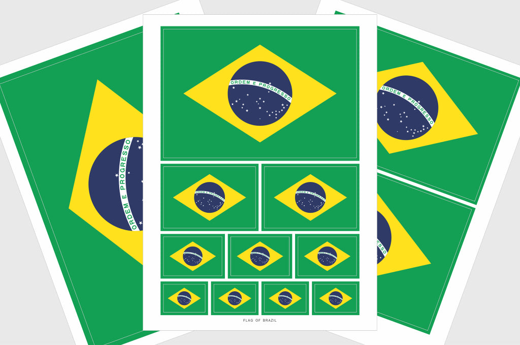 Brazil Flag Sticker Weatherproof Vinyl Brazilian Flag Stickers Putaflagonit Com