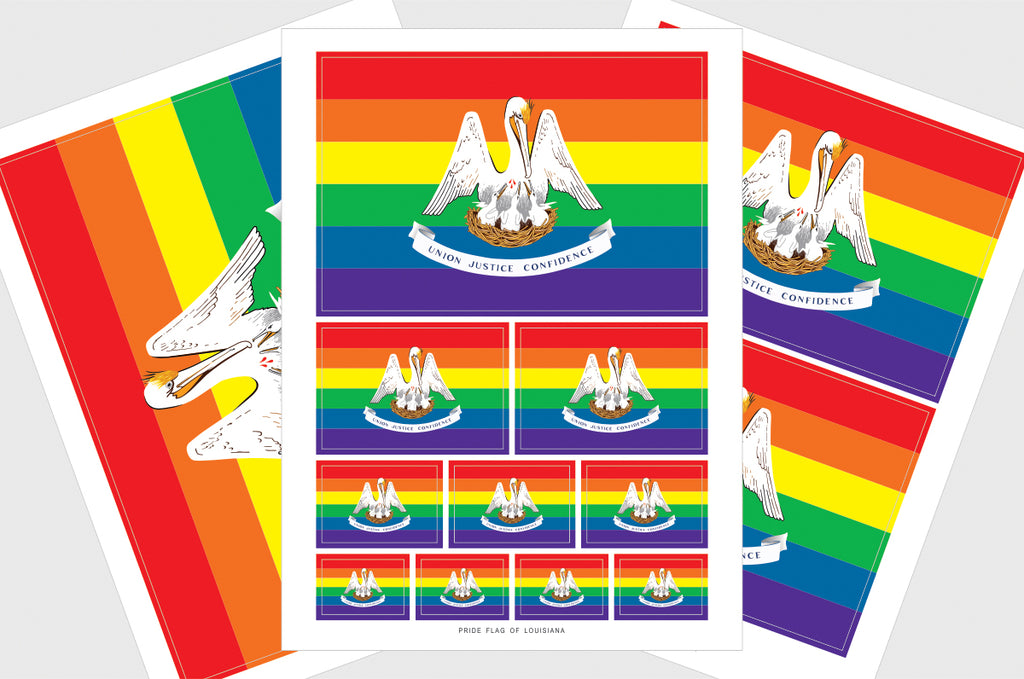 louisiana gay pride flags