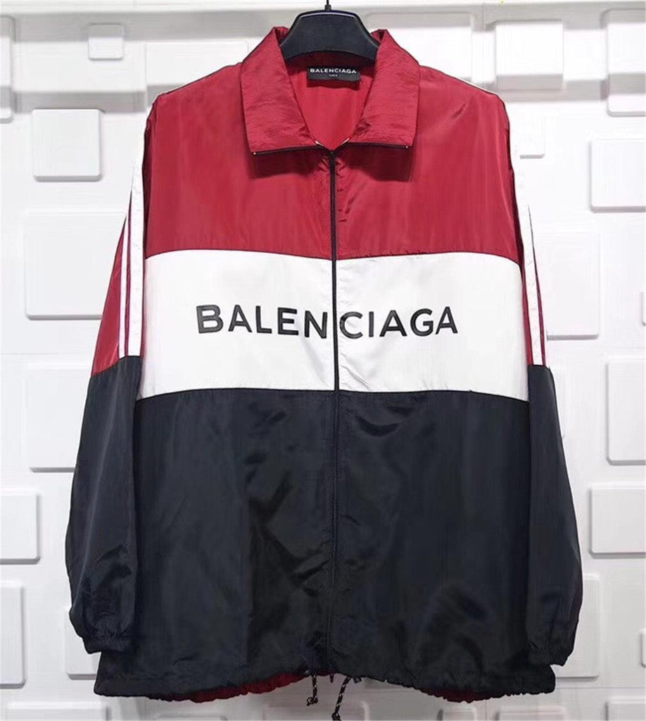 balenciaga windbreaker red