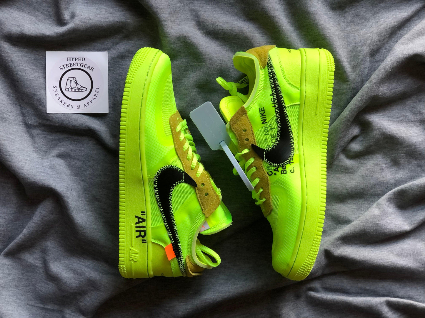 Off White Nike Air Force 1"Volt"