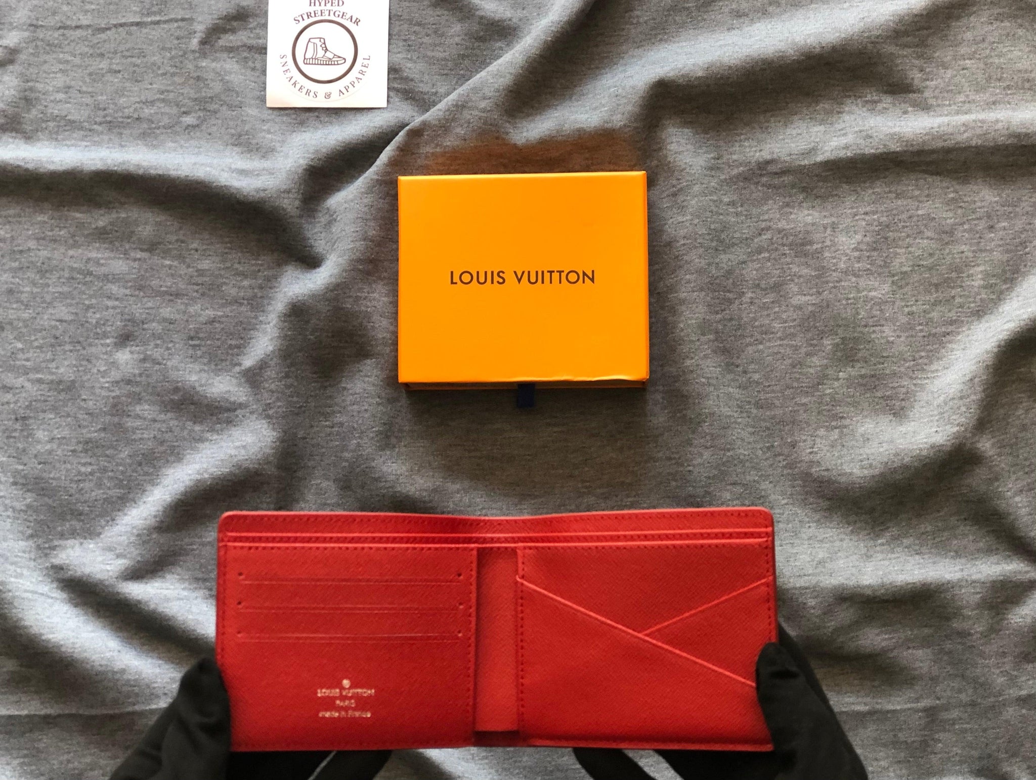 Louis Vuitton x Supreme Slender Wallet Epi Red