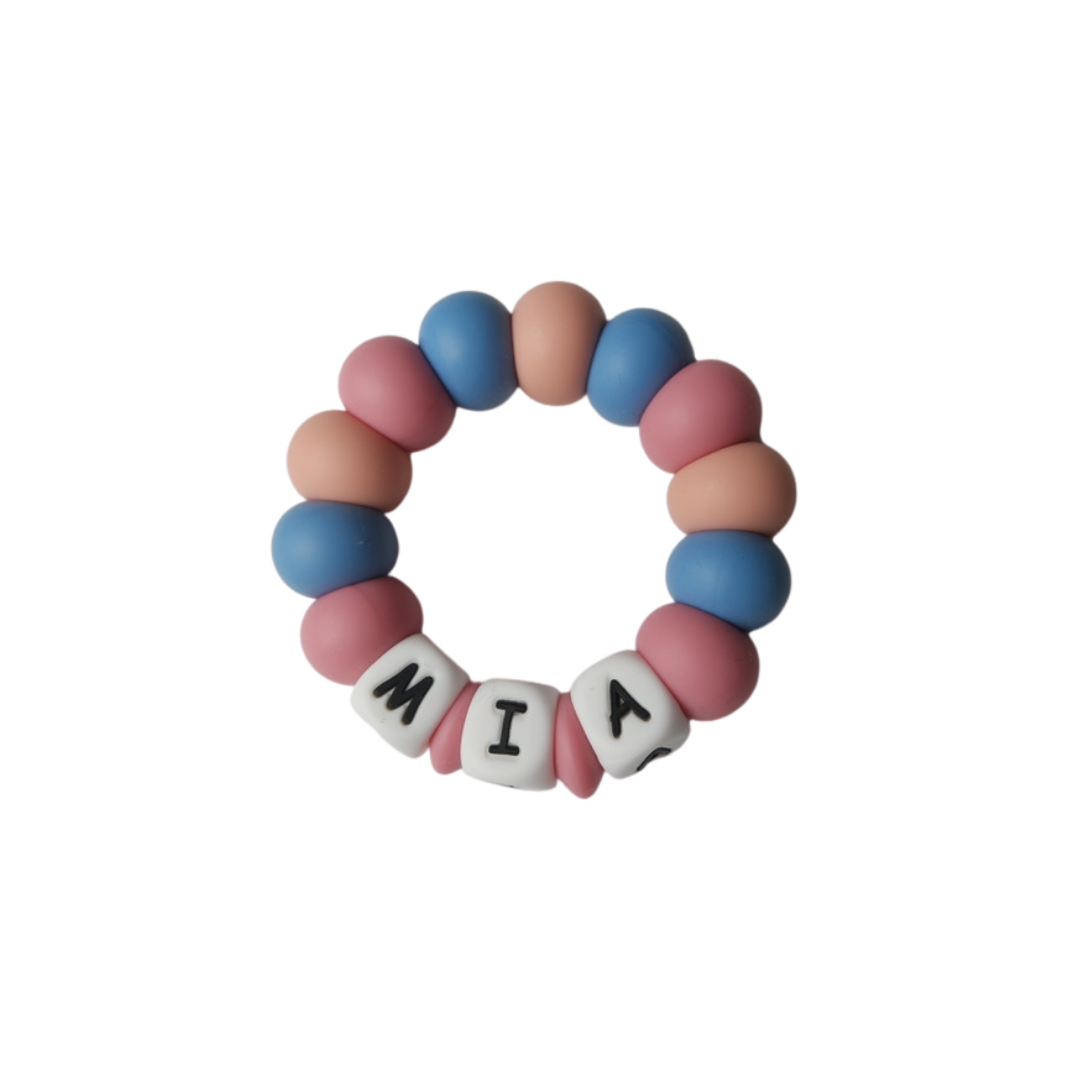 personalised silicone teether