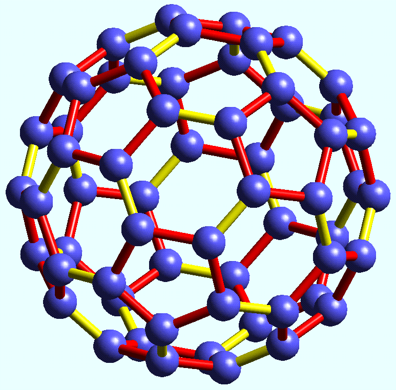 in buckminsterfullerene carbon atoms are