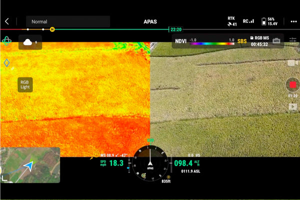 Mavic 3 Multispectral: Intelligent field scouting