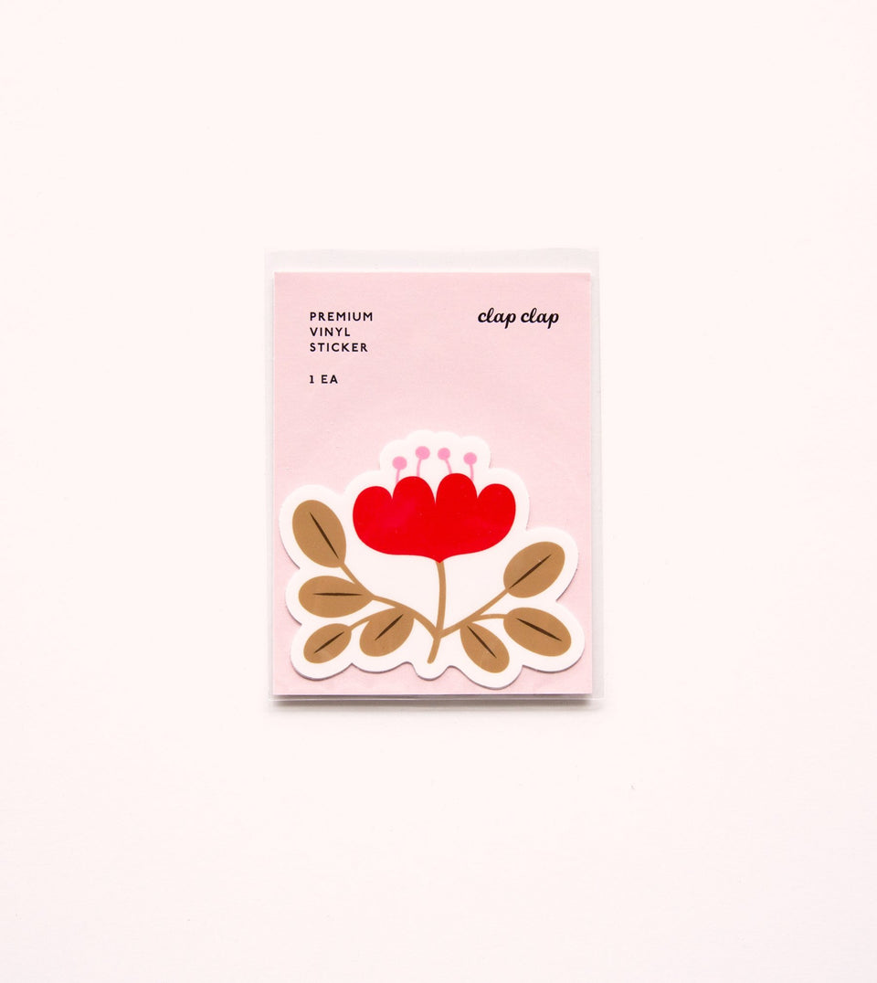 Waterproof Aesthetic Sticker - Pink Rose – Clap Clap