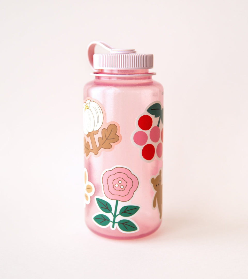 Aanpassen Geslaagd Verknald Waterproof Aesthetic Sticker - Pink Rose – Clap Clap
