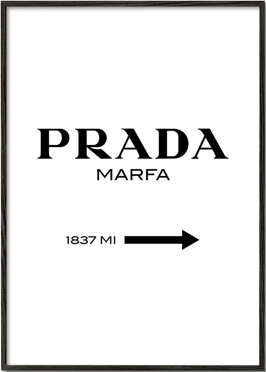 Cuadro en blanco y negro Prada Marfa II | Cuadros modernos y láminas  decorativas – Artesta