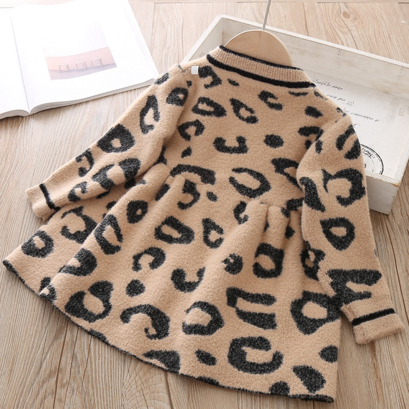 Kinsley Leopard Knit Dress – Chic Bubs