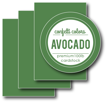 Avocado Cardstock