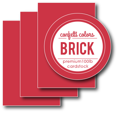 Brick Cardstock