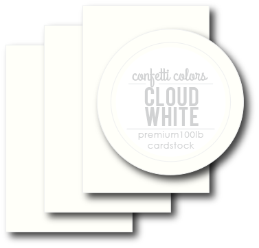 Cloud White Card Stock