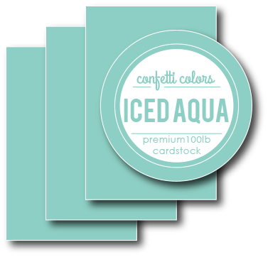 Iced Aqua Card Stock