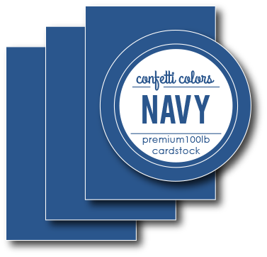 Navy Cardstock