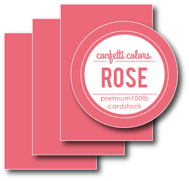 Rose Cardstock