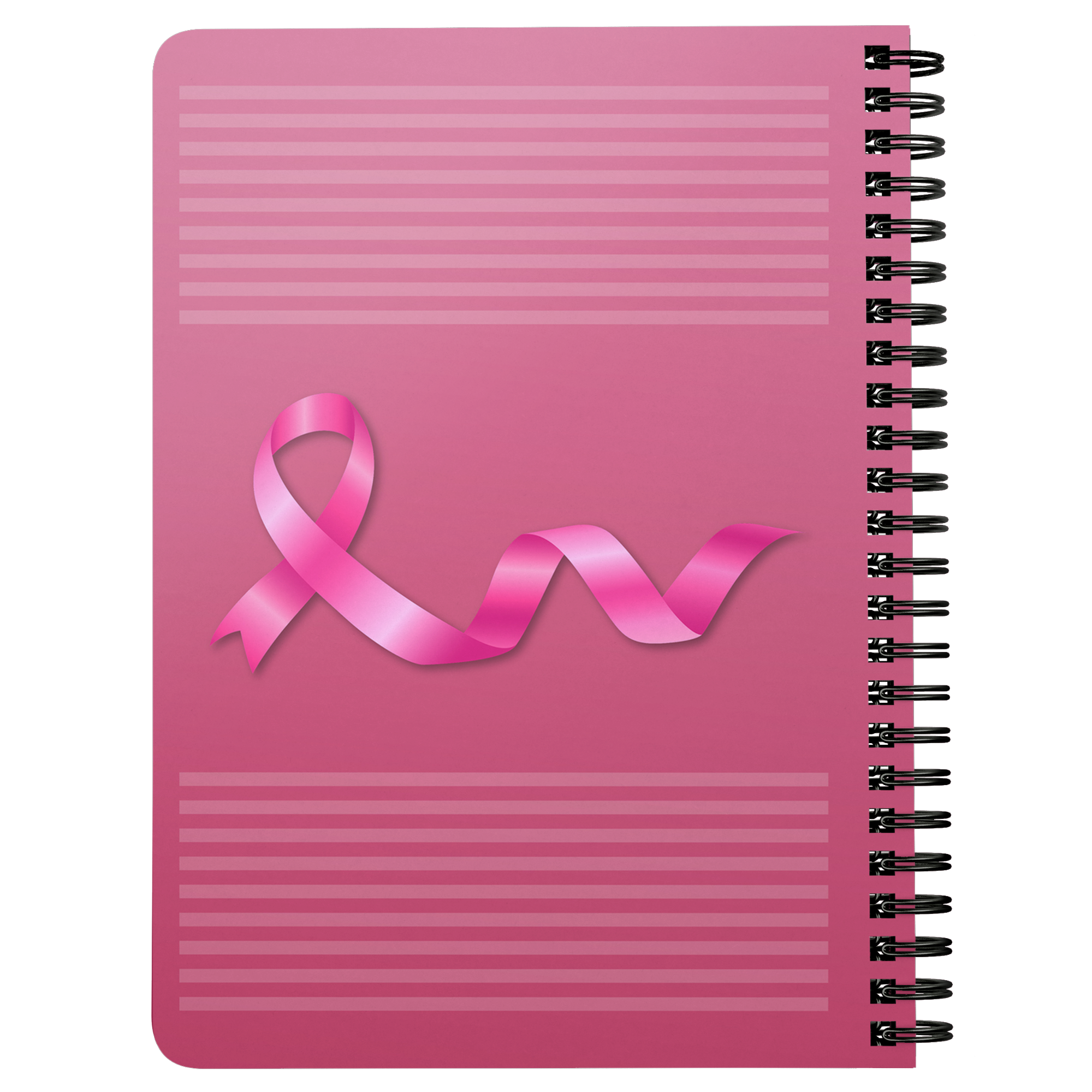 Breast Cancer Awareness Pink Ribbon Spiralbound Notebook Journal