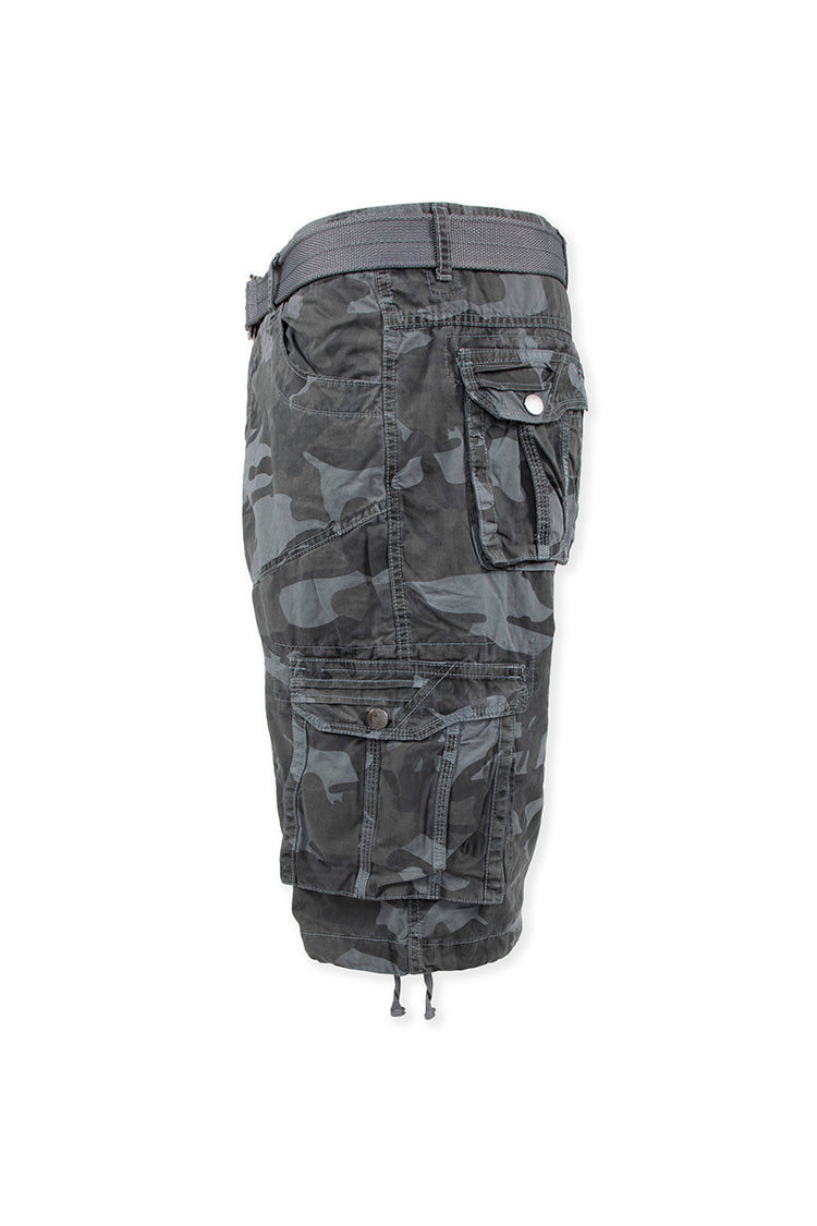 grey camo cargo shorts