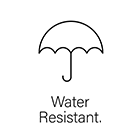 Feature icon water resistant