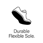 Feature icon durable flexible sole