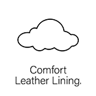 Feature icon comfort leather lining