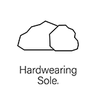 Feature icon hardwearing sole