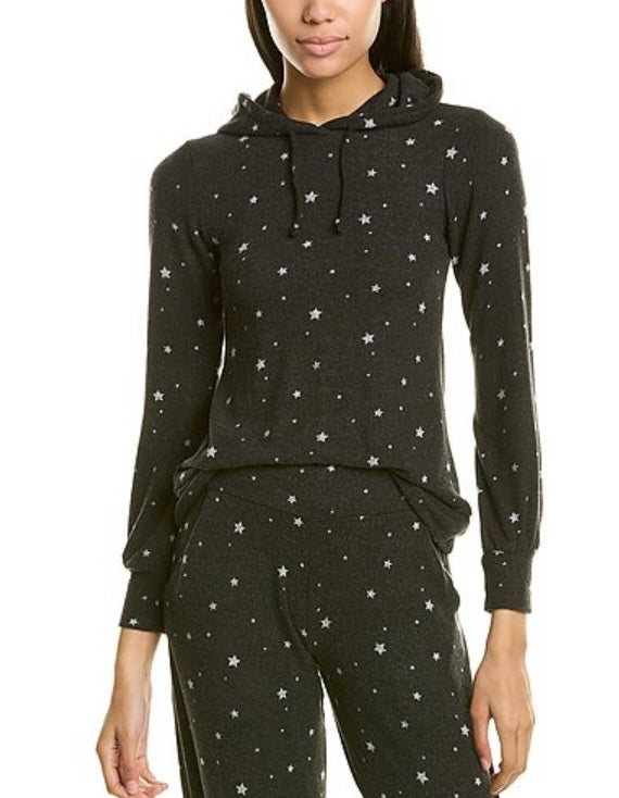 Comfy hoodie top In our  stars print comfy brushed Jersey