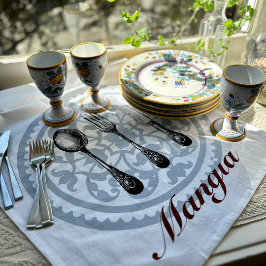 Jump That Moon - Mangia dish towel Image 1