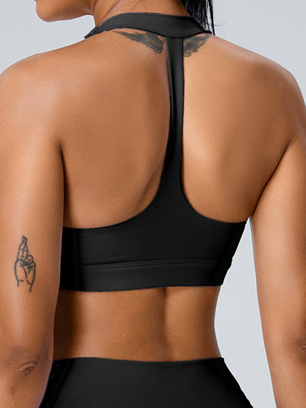 ZASUWA Female U Collar Beautify Back Adjustable Sports Bras