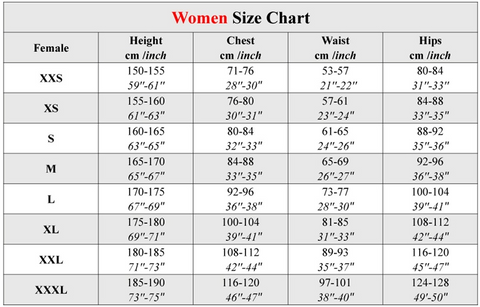 Size Chart – ZASUWA
