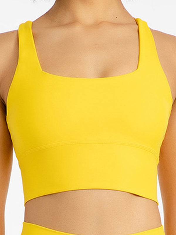 ZASUWA Female Cross Beautify Back U Collar Sports Bras