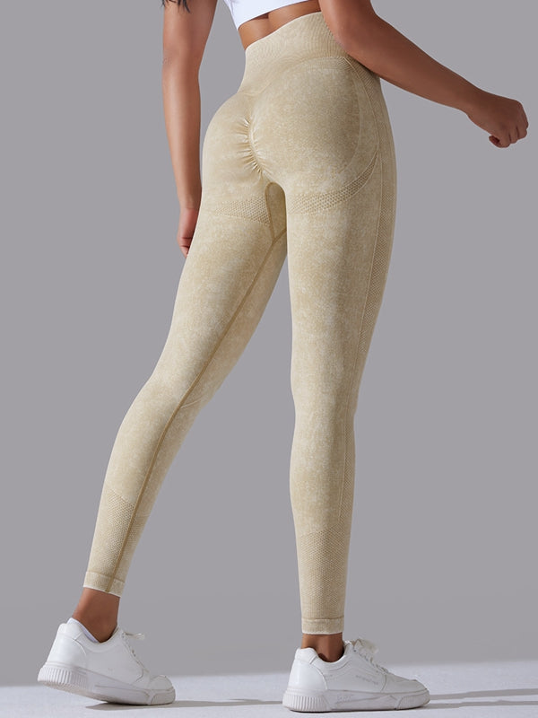 ZASUWA Female Denim Scrunch Bum High-rise Leggings