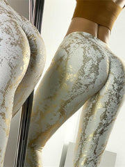 zasuwa, Pants & Jumpsuits, Zasuwa Female Snakeskin Pattern Fitness  Scrunch Leggings